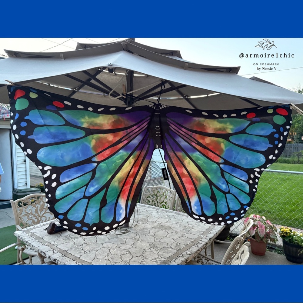 BUTTERFLY WINGS COSTUME | Full Wingspan | Halloween - Picture 9 of 11